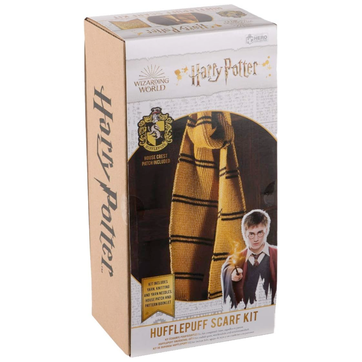 Alliance ENTERTAINMENT Socks & Tees Hufflepuff Scarf Harry Potter Knitting Kit