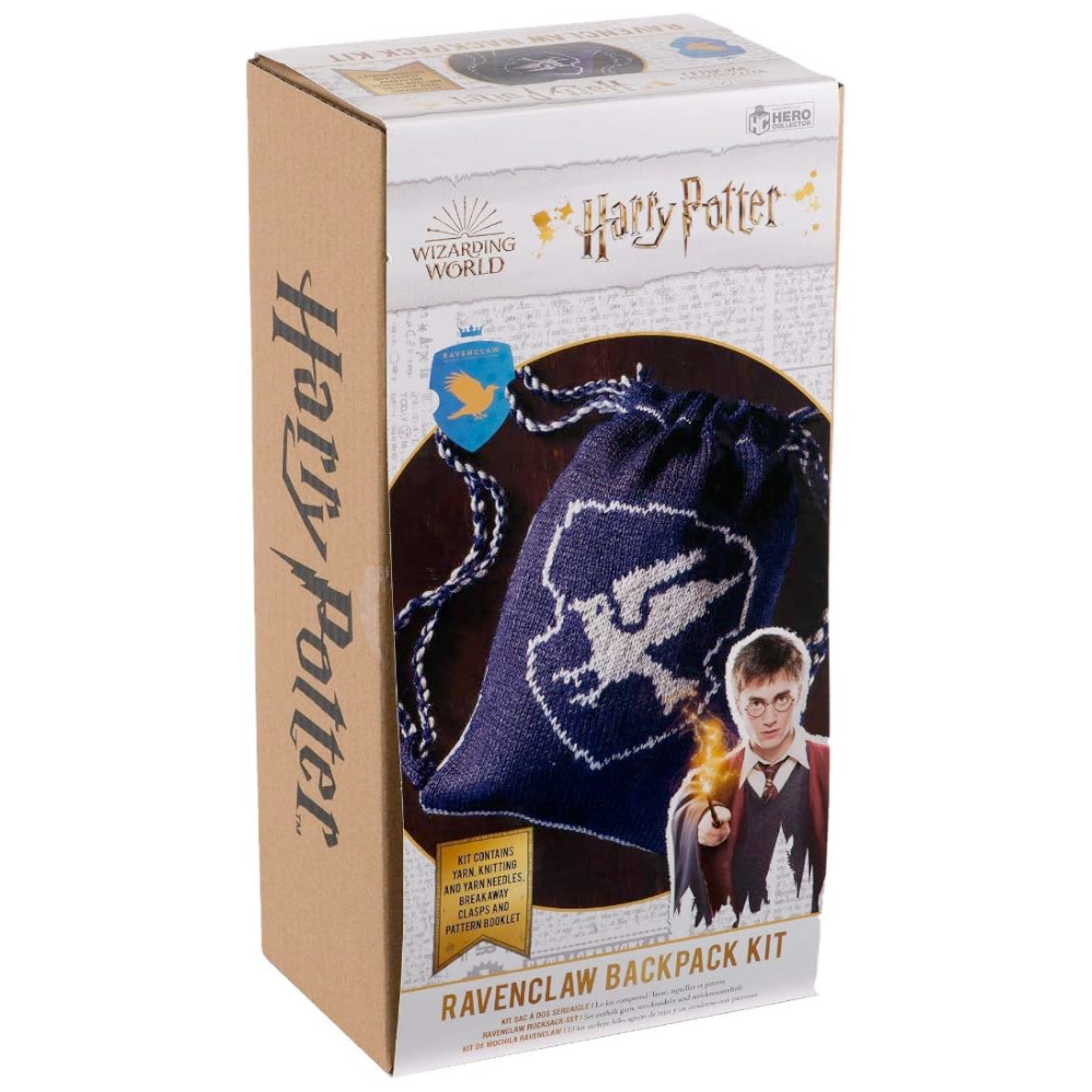 Alliance ENTERTAINMENT Socks & Tees Ravenclaw Backpack Harry Potter Knitting Kit