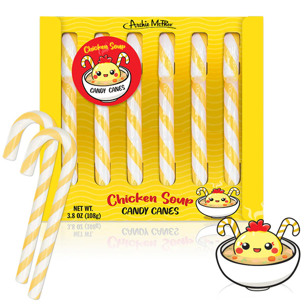 Archie McPhee - Accoutrements Candy Chicken Soup Candy Canes