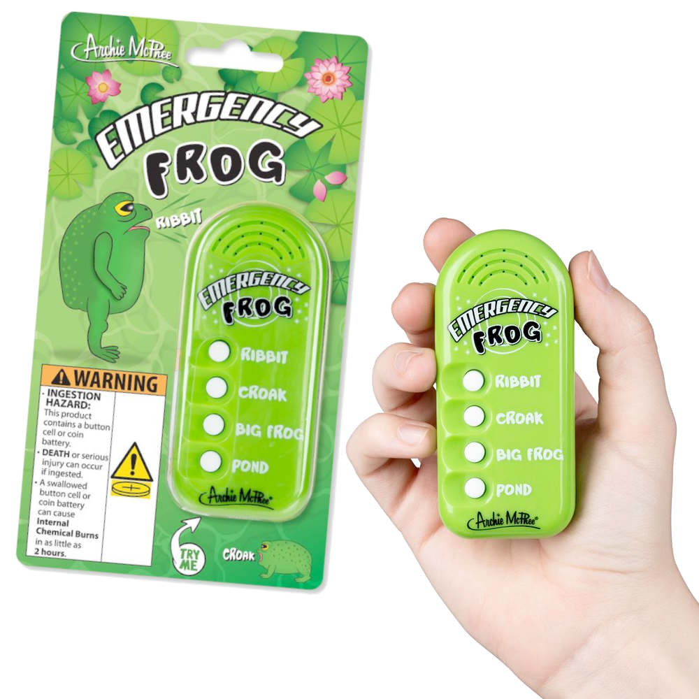 Archie McPhee - Accoutrements Funny Novelties Emergency Frog Button