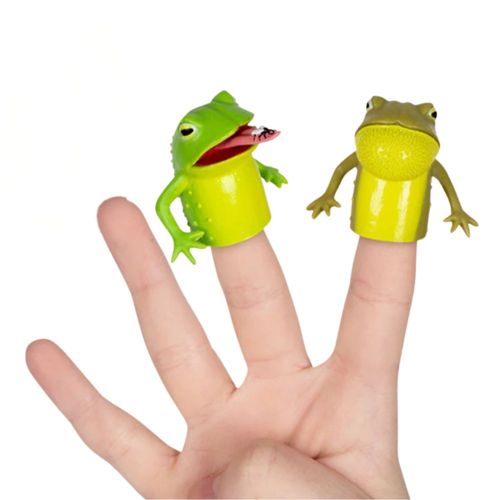 Archie McPhee - Accoutrements Funny Novelties Finger Frogs - set of 2
