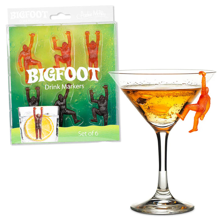 Archie McPhee - Accoutrements Kitchen & Table Bigfoot Drink Markers