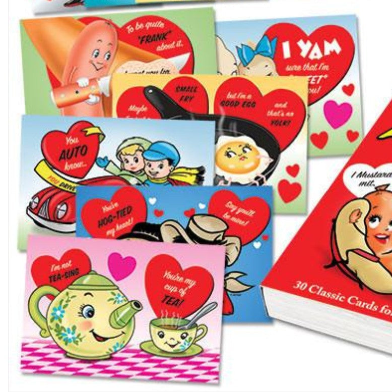 Archie McPhee - Accoutrements Misfits Awkward Postcard Book - Love Notes - 30 cards