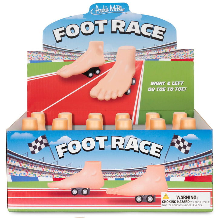 Archie McPhee - Accoutrements Toy Novelties Foot Race - Set of 2 Racing Feet!