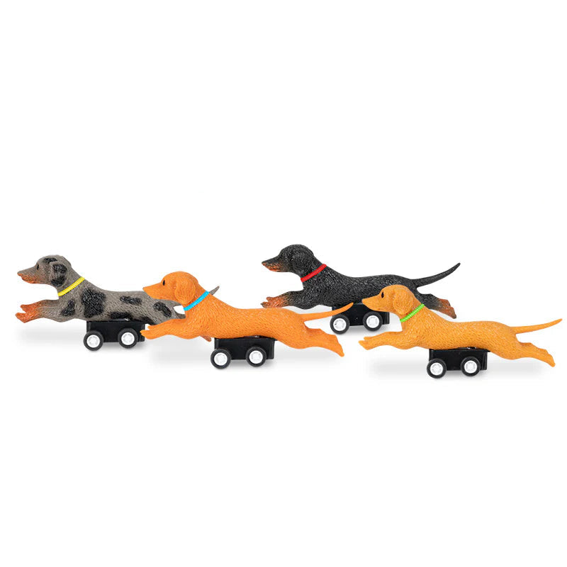 Archie McPhee - Accoutrements Toy Novelties Racing Wiener Dog - 1 random color