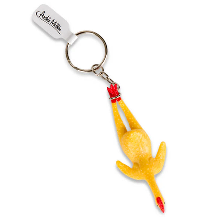 Archie McPhee - Accoutrements Toy Novelties Rubber Chicken Keychain