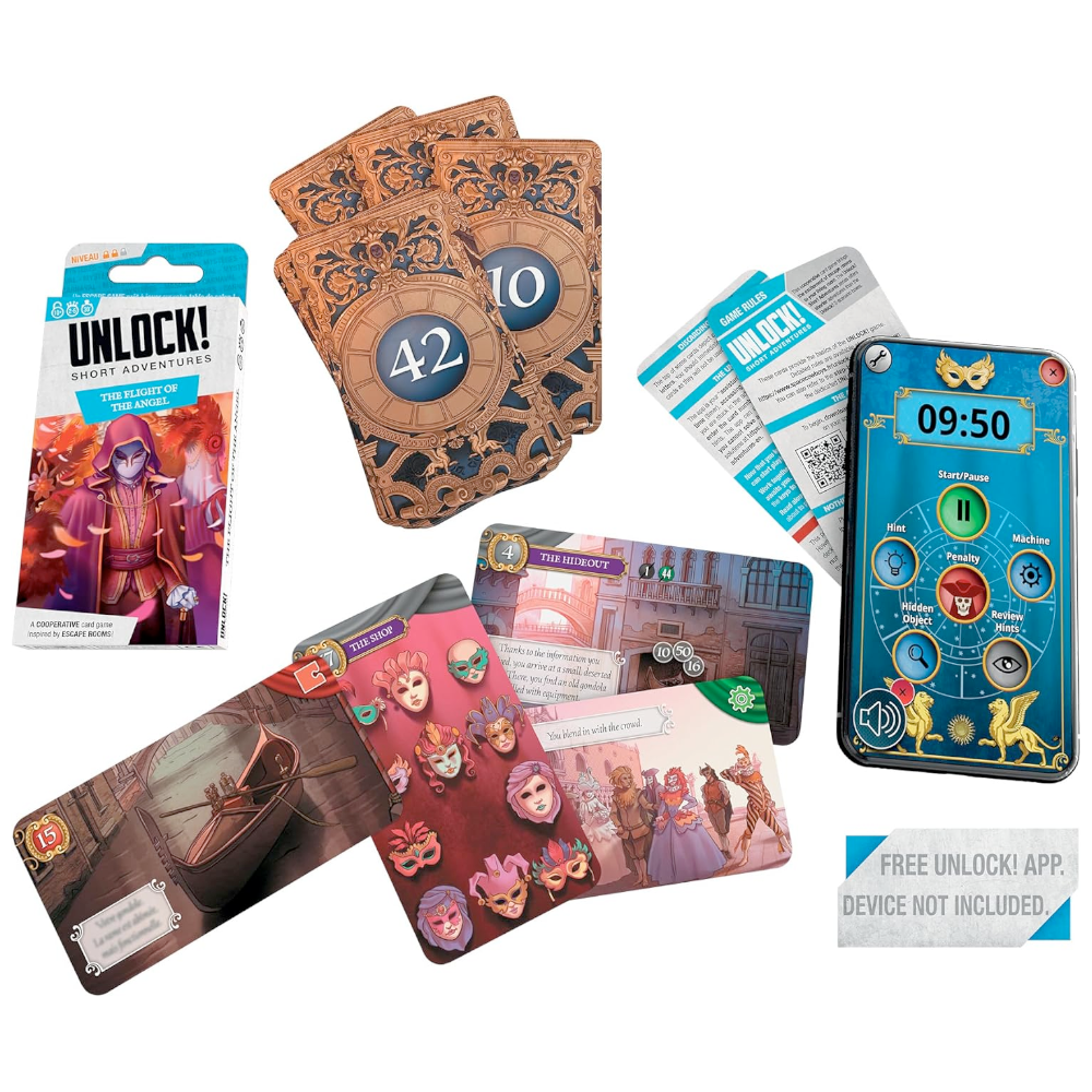 Unlock!: Short Adventures – Red Mask, Board Game