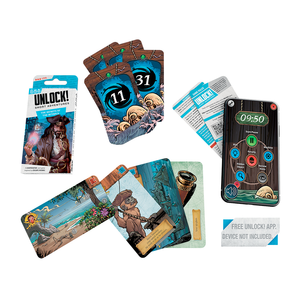 Unlock!: Short Adventures – Red Mask, Board Game