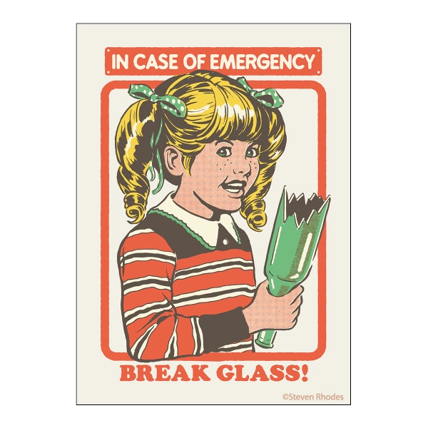 Ata-boy Magnets & Stickers Steven Rhodes in Case of Emergency Magnet
