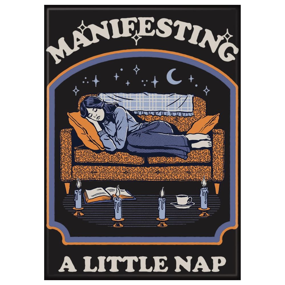 Ata-boy Magnets & Stickers Steven Rhodes Manifesting A Little Nap Magnet