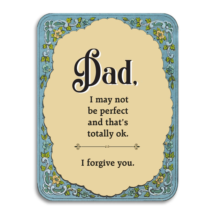 Bad Betty Greeting Co. Greeting Cards Dad, I'm Not Perfect, I Forgive You Card