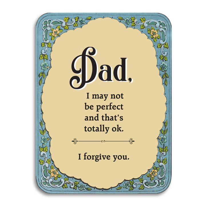 Bad Betty Greeting Co. Greeting Cards Dad, I'm Not Perfect, I Forgive You Card