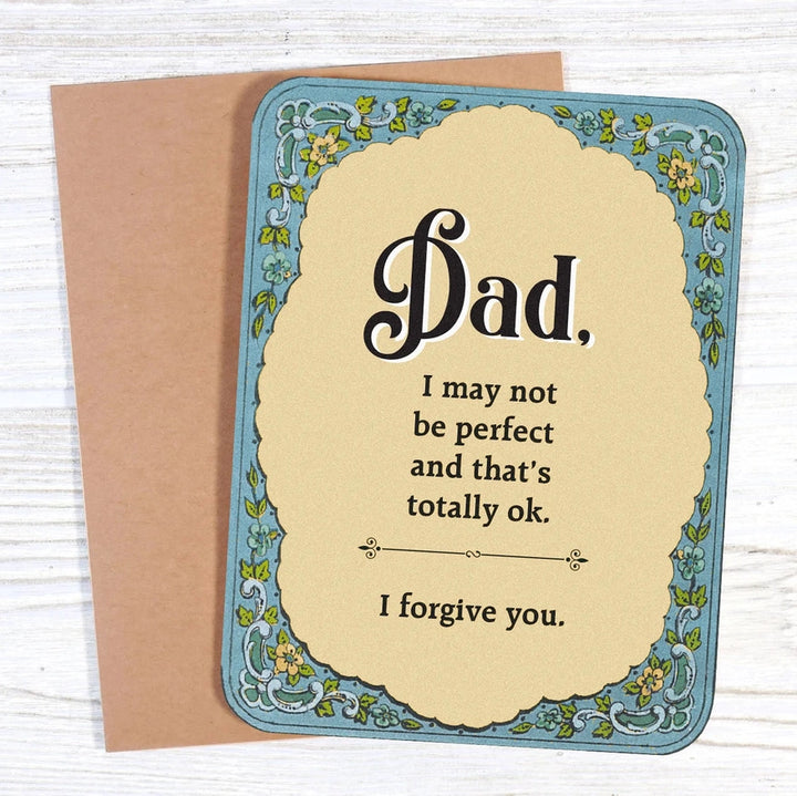 Bad Betty Greeting Co. Greeting Cards Dad, I'm Not Perfect, I Forgive You Card