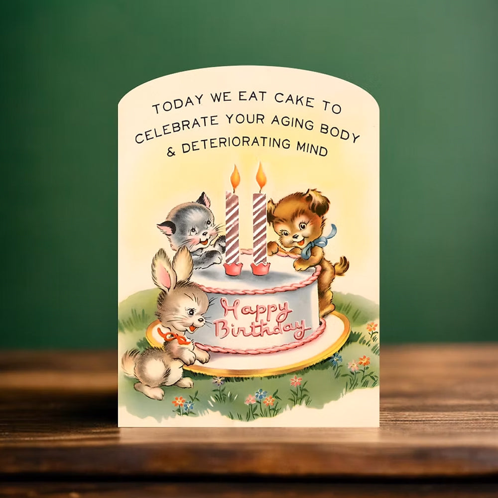 Bad Betty Greeting Co. Greeting Cards Today We Eat Cake - Funny Birthday Card