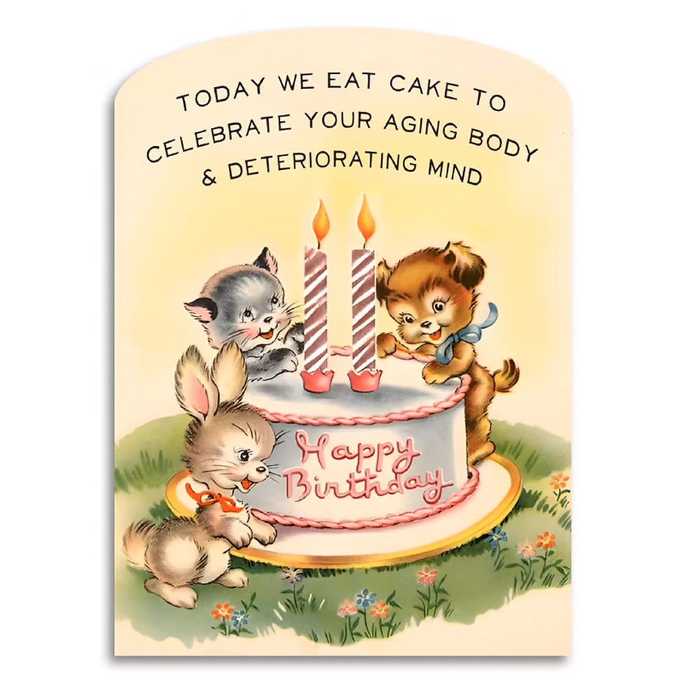 Bad Betty Greeting Co. Greeting Cards Today We Eat Cake - Funny Birthday Card