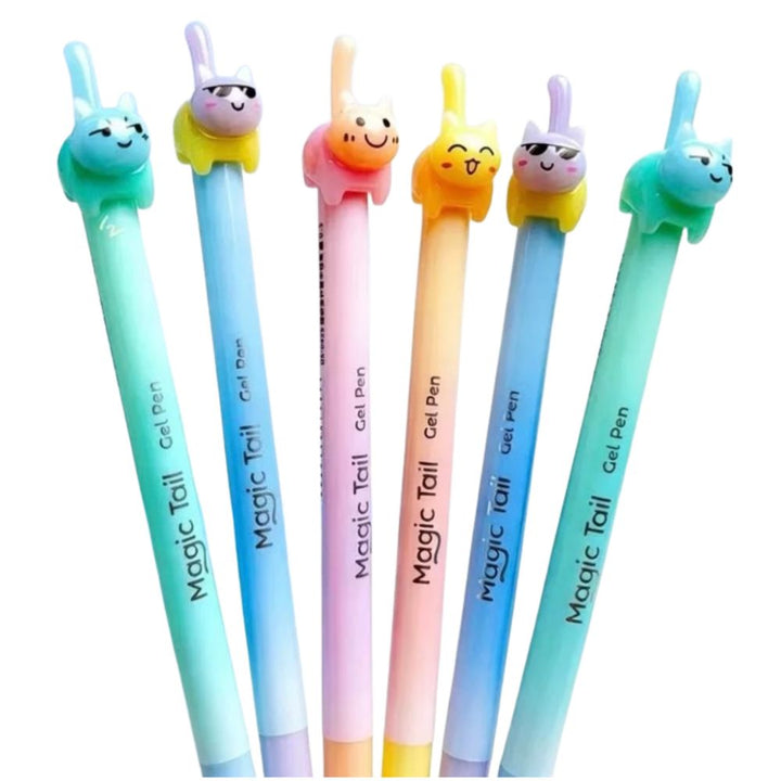 BC USA Office Goods Rainbow Cat Tail Gel Pen - 1 random color