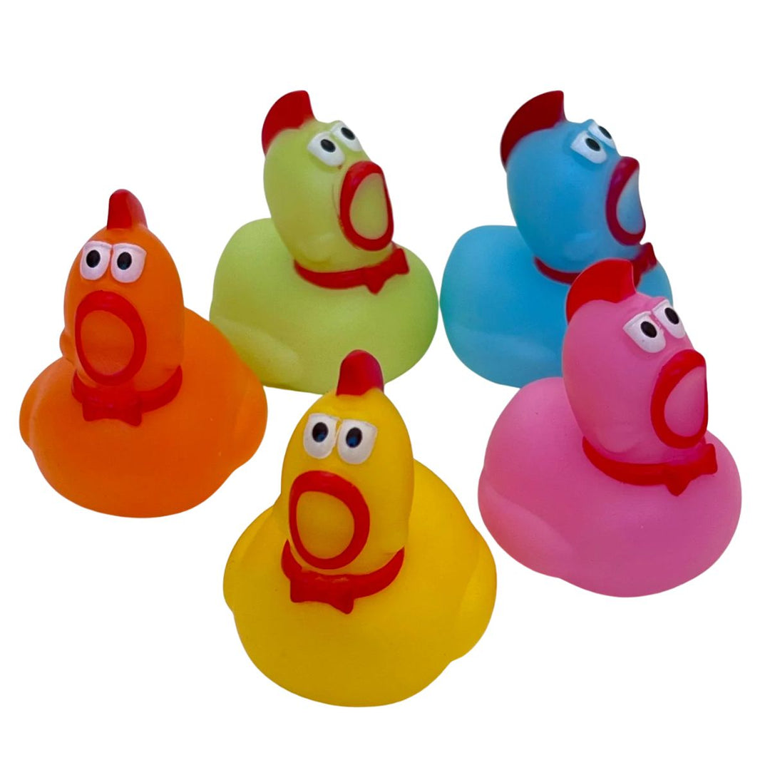 BC USA Toy Novelties Suprised Chicken Ducky - 1 random color 1.25"