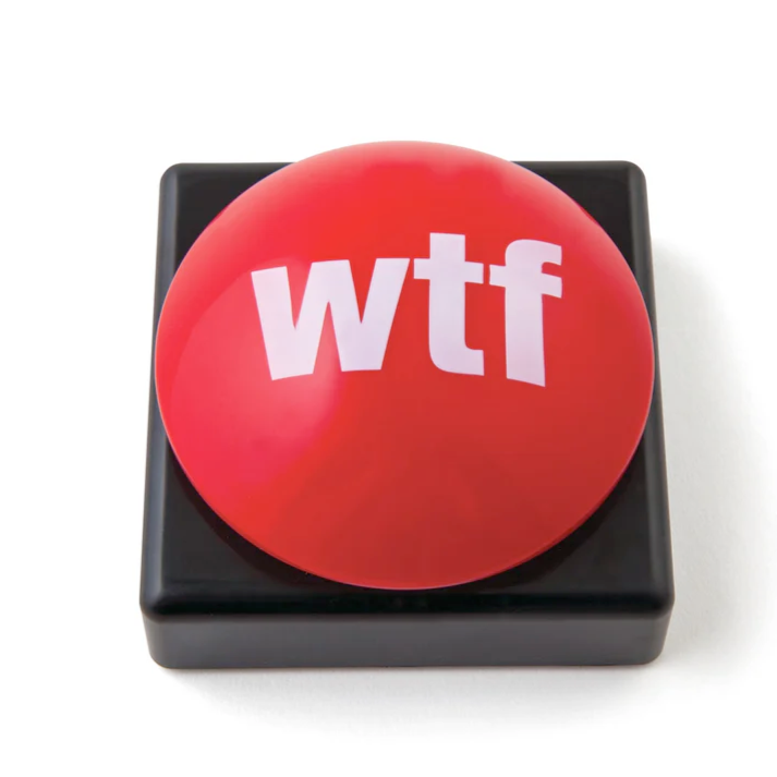 Big Mouth Toys Funny Novelties WTF?! Slammer Button