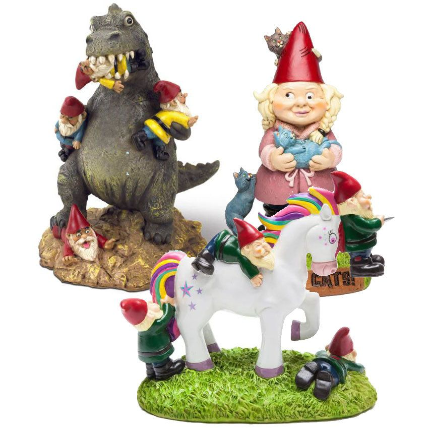 Big Mouth Toys Toy Outdoor Fun Garden Gnomes by BigMouth