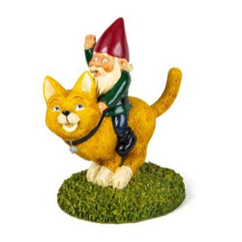 Big Mouth Toys Toy Outdoor Fun Riding Cat Garden Gnome