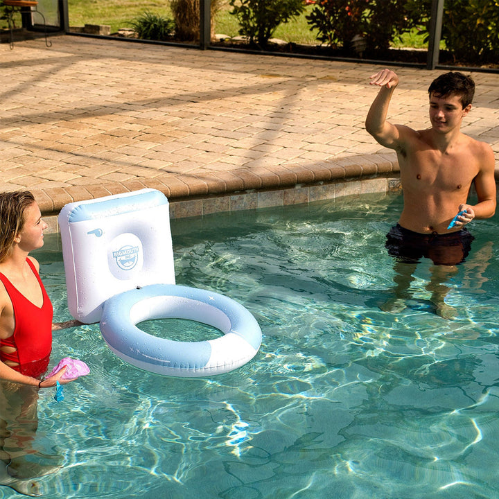 Big Mouth Toys Toy Outdoor Fun Toilet Toss Pool Party Game