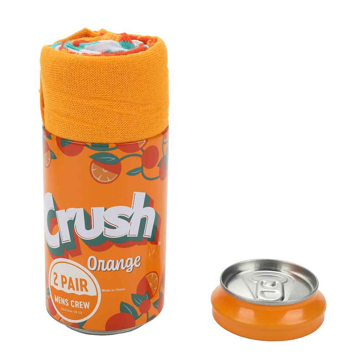 BioWorld Socks & Tees Crush 2 Pair Crew Socks Soda Can Set