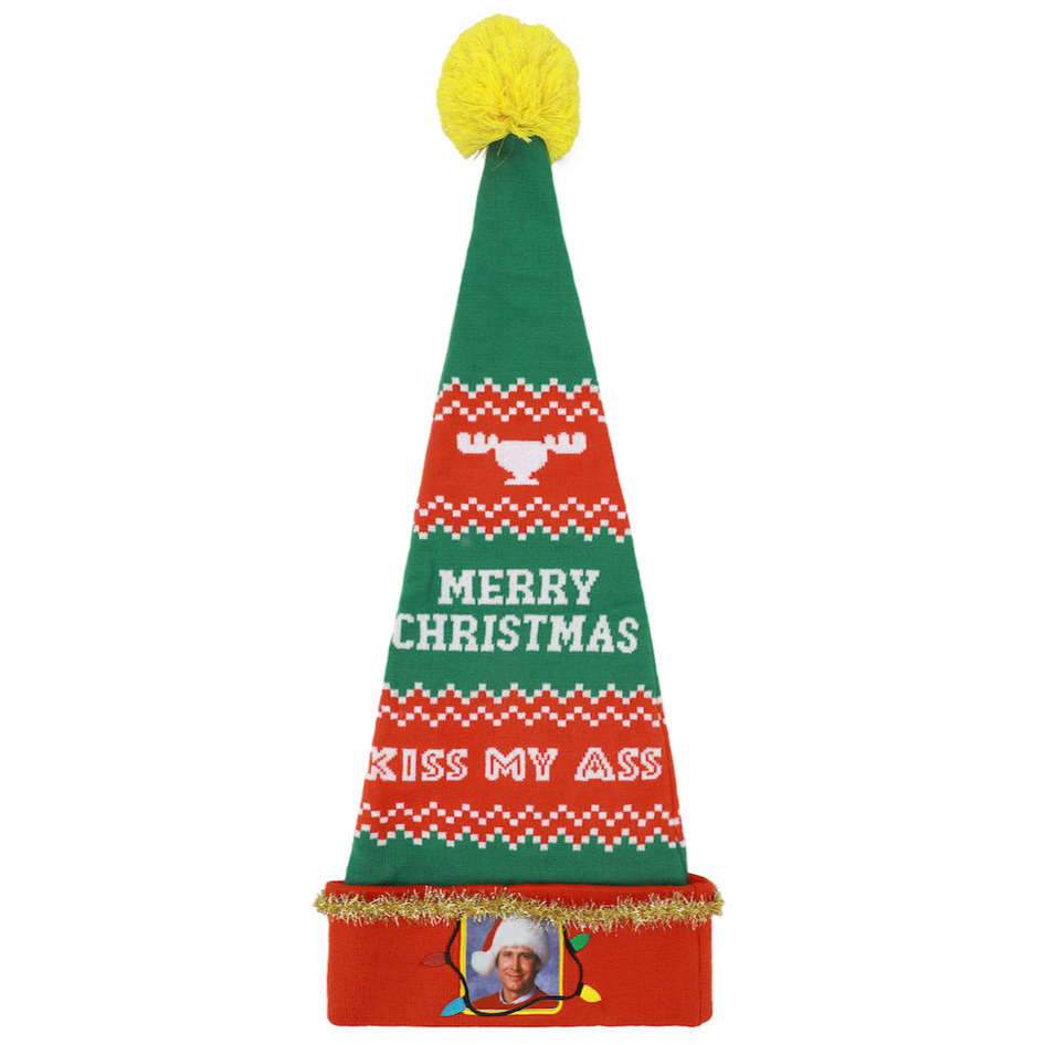 BioWorld Socks & Tees National Lampoon's Christmas Vacation Clark Griswolde Knit Santa Hat