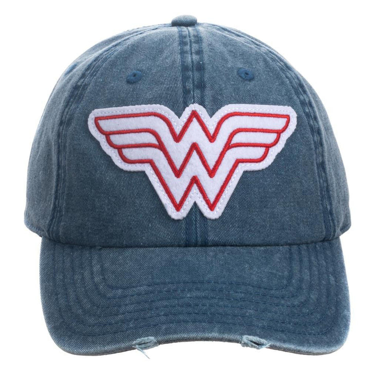 BioWorld Socks & Tees Wonder Woman Distressed Hat