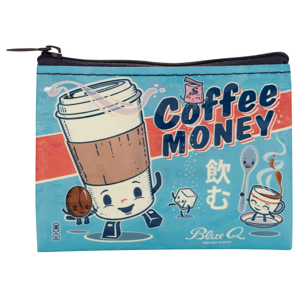 Blue Q Bags & Pouches Coffee Money Coin Purse