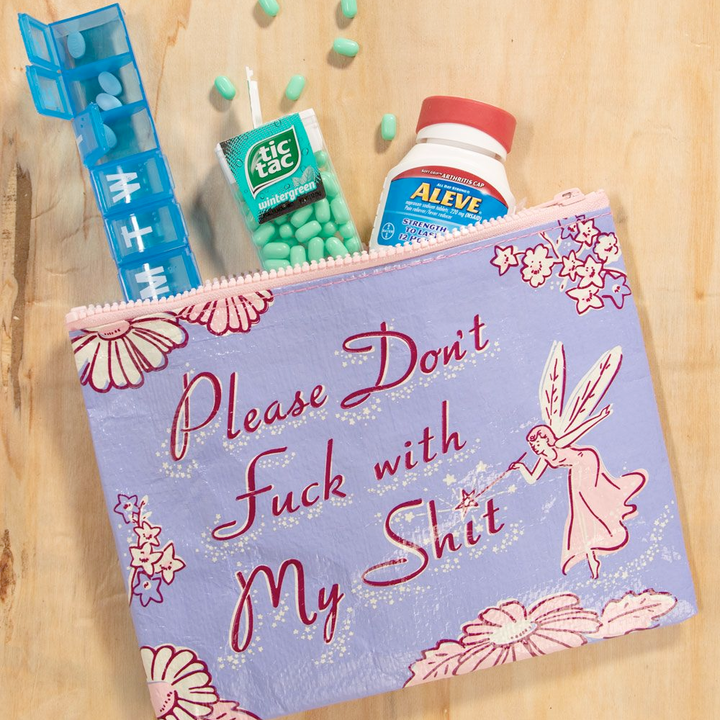 Blue Q Bags & Pouches Please Don't Fuck with My Shit Zipper Pouch