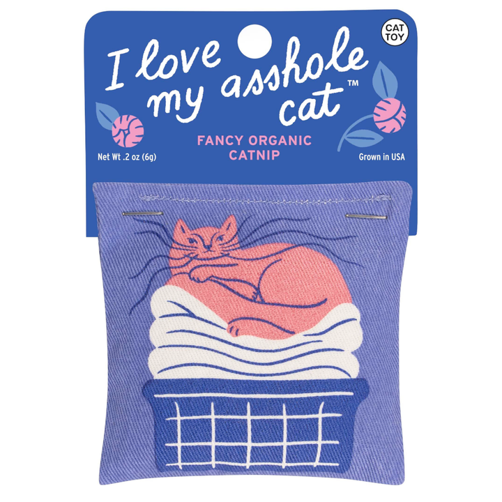 Blue Q Funny Novelties Love My Asshole Cat Organic Catnip