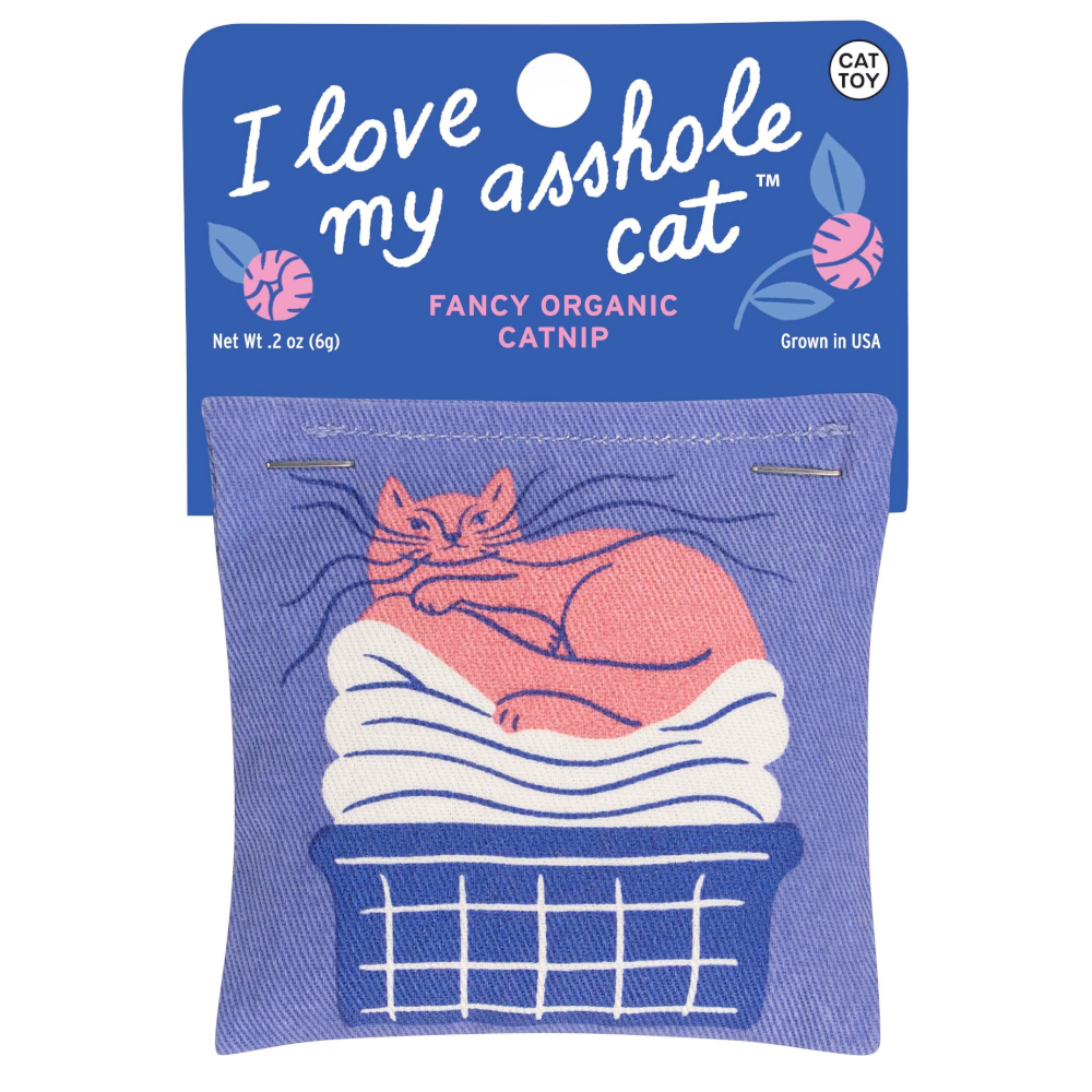 Blue Q Funny Novelties Love My Asshole Cat Organic Catnip