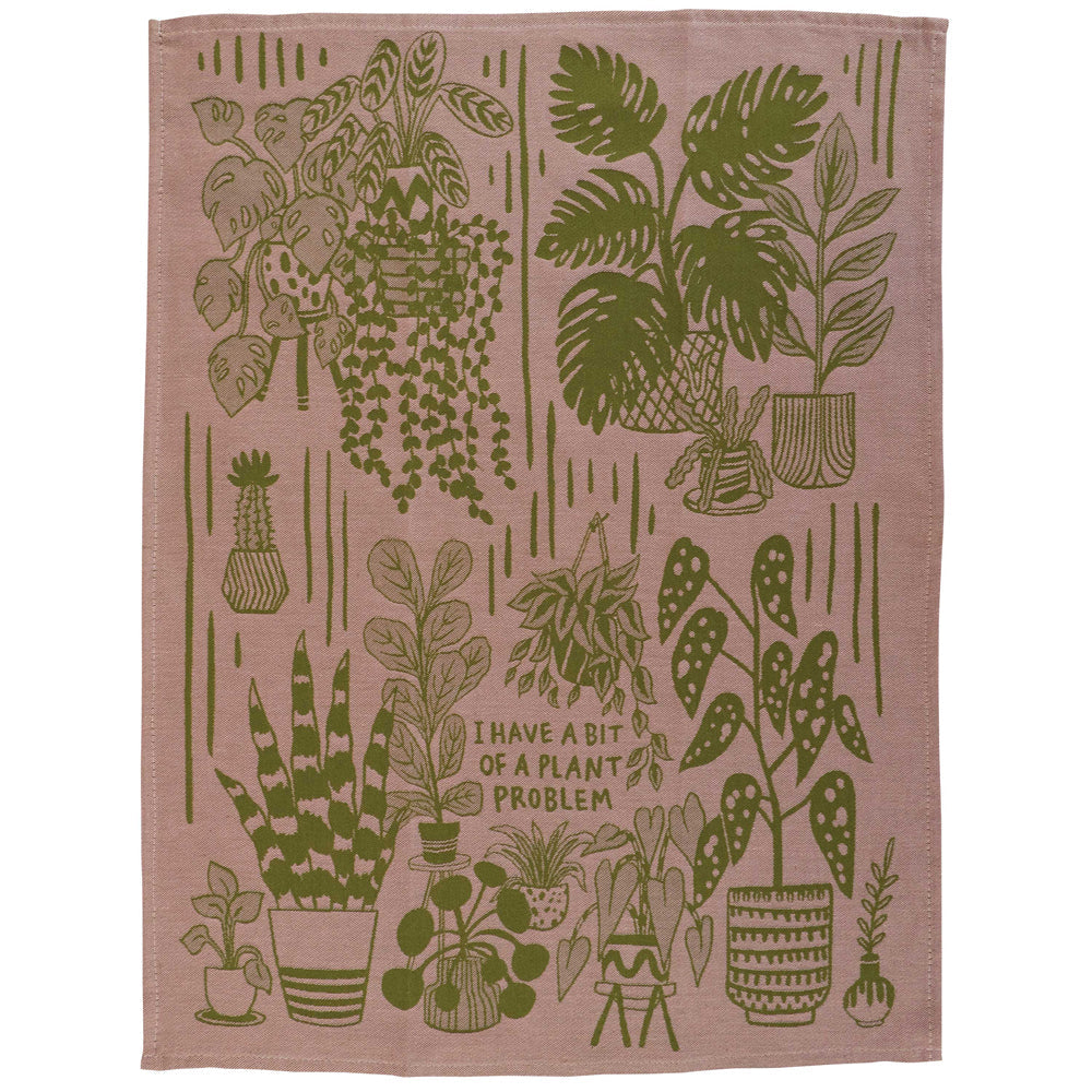 Blue Q Kitchen & Table I Have a Plant Problem Woven Dish Towel
