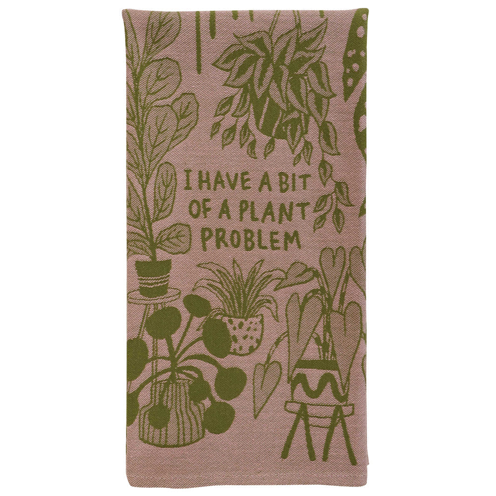 Blue Q Kitchen & Table I Have a Plant Problem Woven Dish Towel