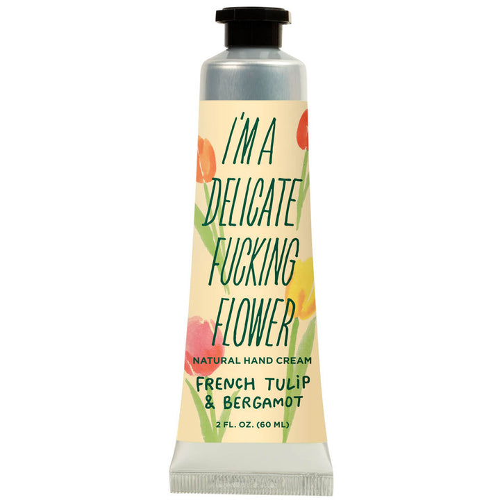Blue Q Personal Care French Tulip & Bergamot Hand Cream - I'm a Delicate F*cking Flower