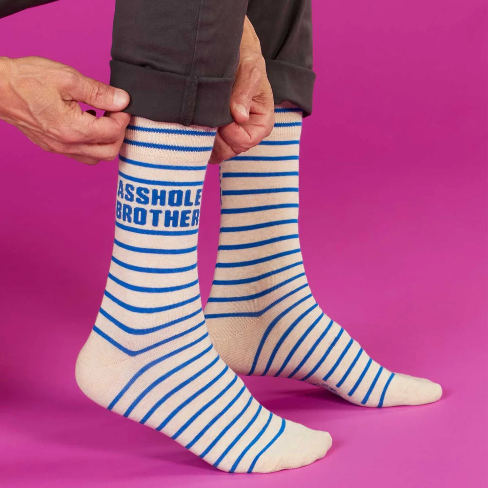 Blue Q Socks & Tees Asshole Brother Men's Socks