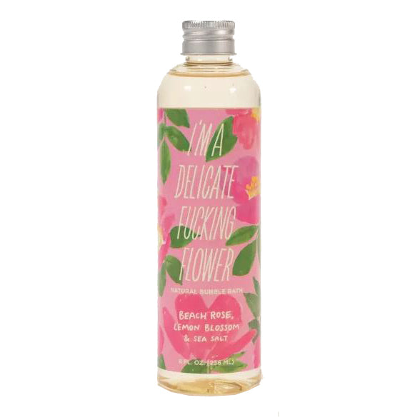 Blue Q Socks & Tees Beach Rose I'm A Delicate F-cking Flower Bubble Bath