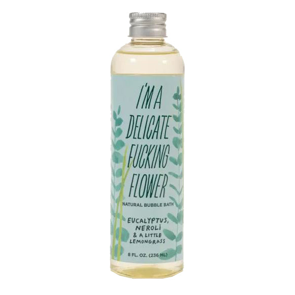 Blue Q Socks & Tees Eucalyptus Neroli I'm A Delicate F-cking Flower Bubble Bath