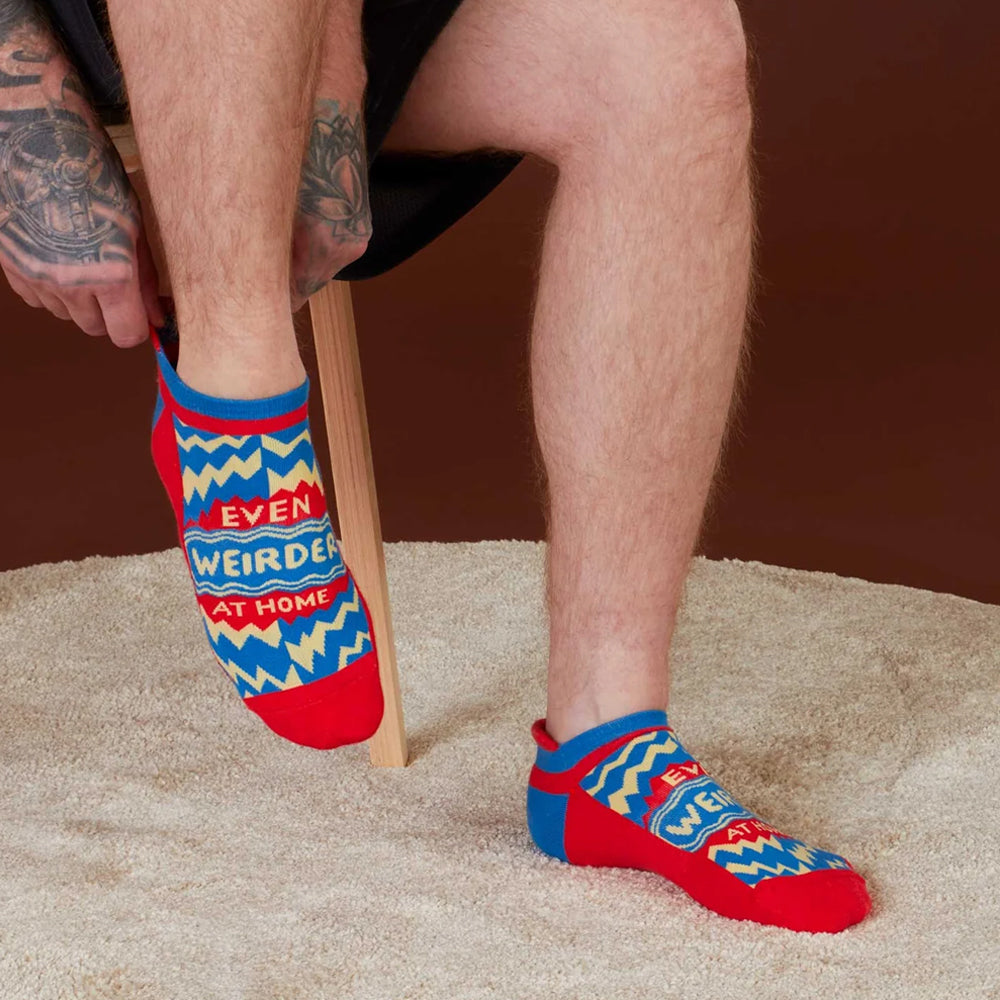 Blue Q Socks & Tees Even Weirder at Home Sneaker Socks