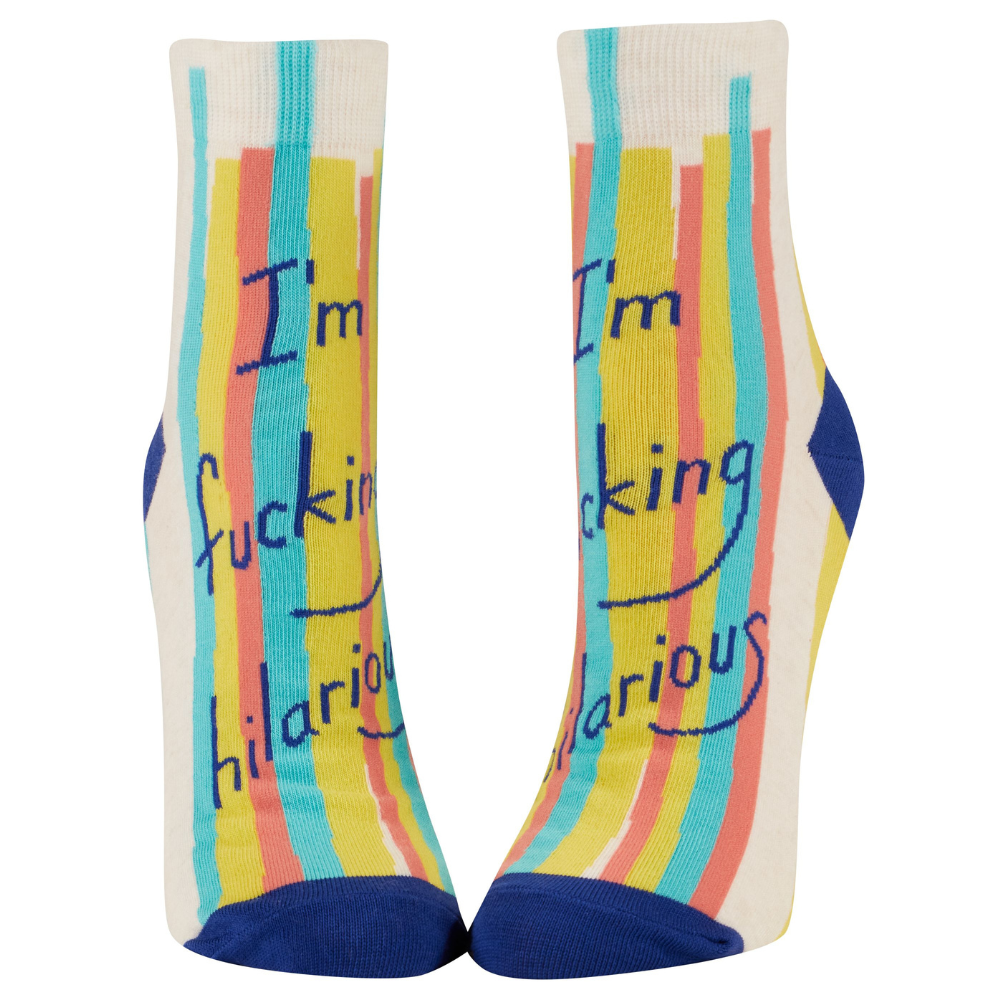 Blue Q Socks & Tees I'm Fucking Hilarious Women's Ankle Socks
