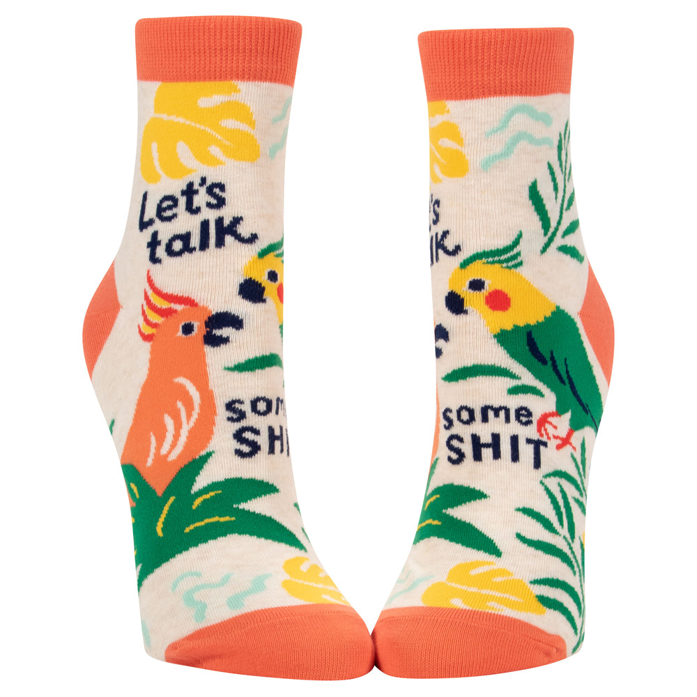 Blue Q Socks & Tees Talk Some Shit Ankle  Women's Socks