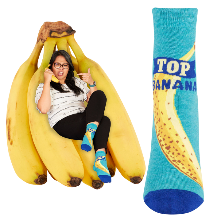 Blue Q Socks & Tees Top Banana Women's Ankle Socks