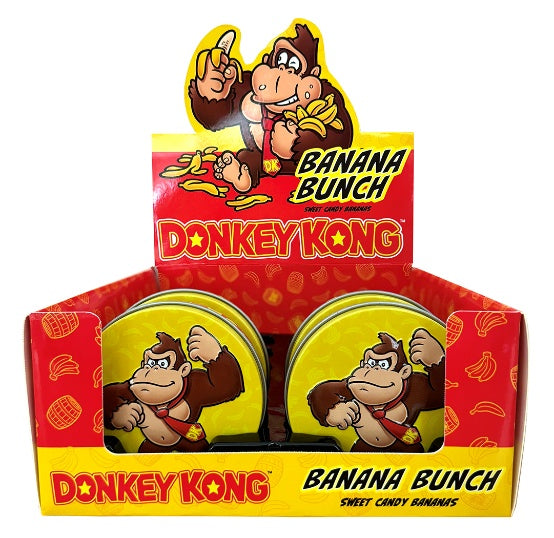 Boston America Candy Donkey Kong Banana Bunch Candy Tin
