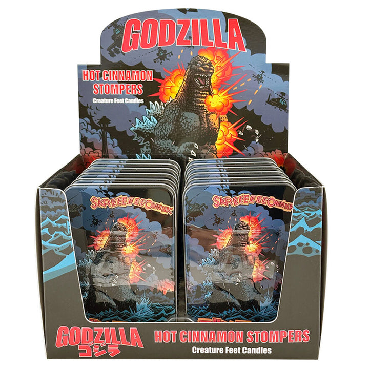Boston America Candy Godzilla Hot Cinnamon Stompers Candy Tin