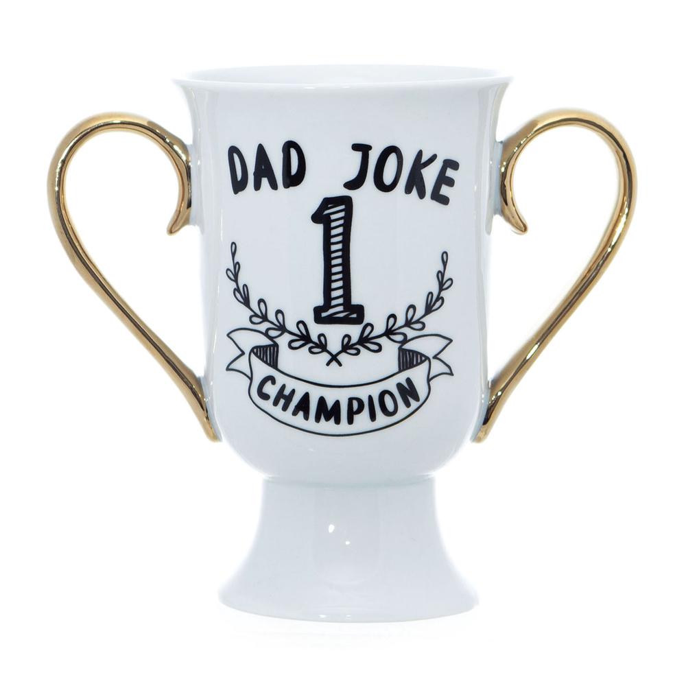 Boxer Gifts Drinkware & Mugs Dad Joke Champion Trophy Mug
