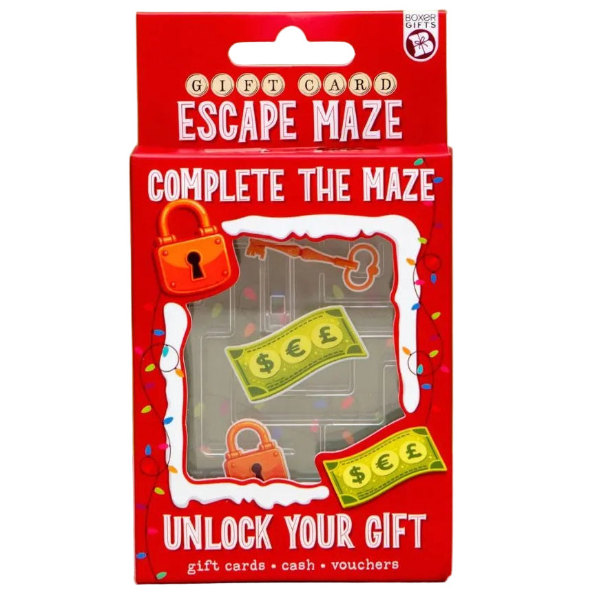Boxer Gifts Games Christmas Gift Card Maze - A Money Puzzle Box