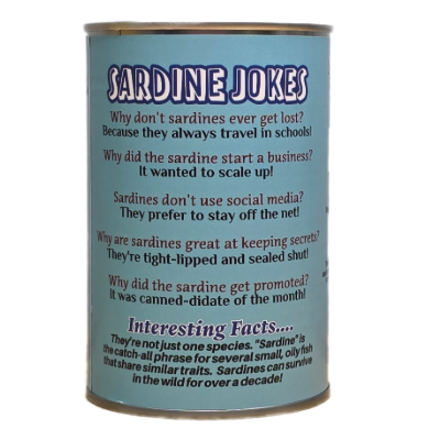 Canned Gifts Funny Novelties Can O' Sardines