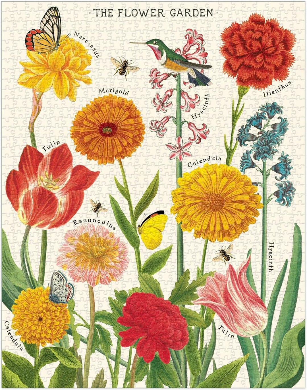 Cavallini Papers & Co Puzzles Flower Garden 1,000 Piece Puzzle