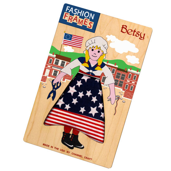 Channel Craft Toy Creative Betsy Ross Wood & Cloth Fashion Frames