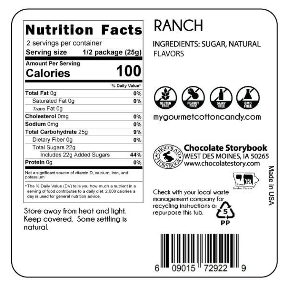 Chocolate Storybook Candy Ranch Cotton Candy